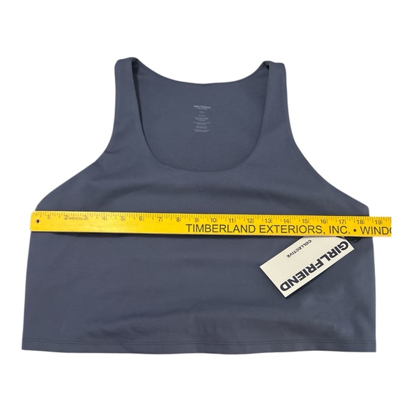 NWT Girlfriend Collective Laguna Blue Bella Sports Bra Tank Sz XXXL w/Shelf Bra - Picture 9 of 10